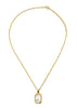 Gold White Natural Shell Puka Neckpiece