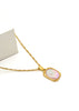 Gold Light Pink Natural Shell Puka Neckpiece