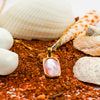 Gold Pink Natural Shell Puka Neckpiece