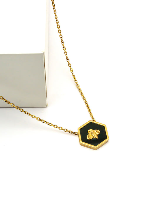 Black Beauty Bug Necklace