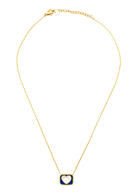 Add a touch of elegance to your outfit with our Cute- Heart Necklace. This stunning piece of jewelry is made from high-quality materials and features a beautiful heart-shaped pendant that hangs from a delicate chain. The pendant is 18k gold plated, giving it a luxurious and timeless look that's perfect for any occasion.