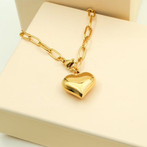 Chunky Heart Bracelet