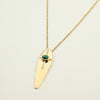 Jade Shield Drop Pendant