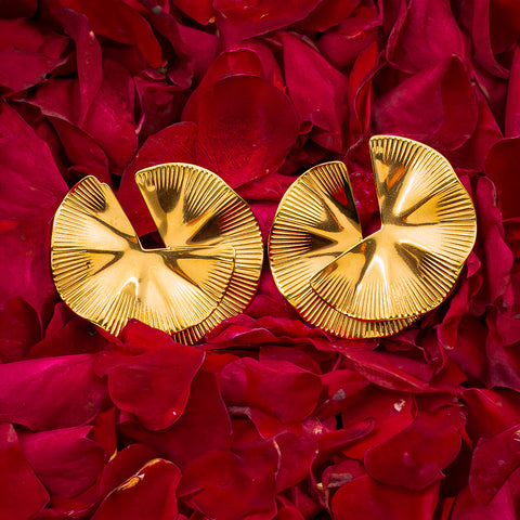 Swirl Statement Stud Earring