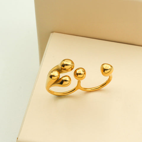 Flora Two Finger Ring