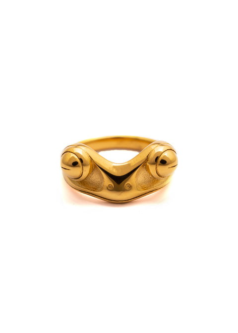 Playful Froggy Ring