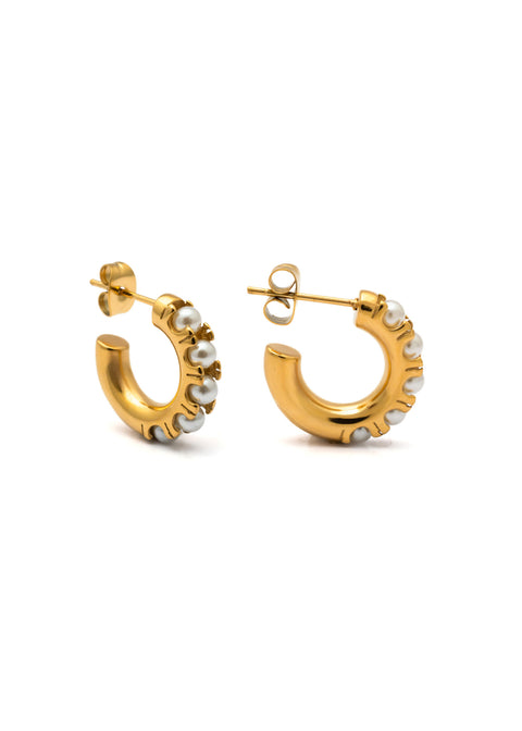 Classic Pearl Hoop