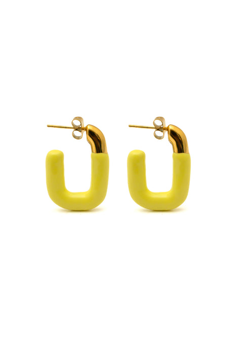 Yellow Paradise Hoops