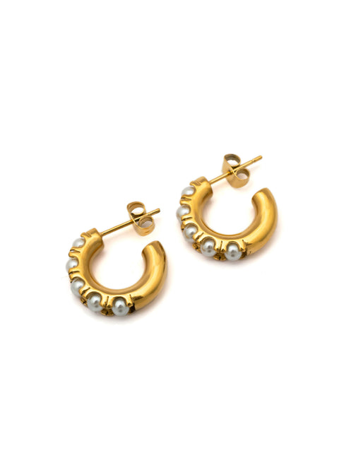 Classic Pearl Hoop