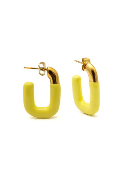 Yellow Paradise Hoops