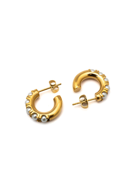 Classic Pearl Hoop