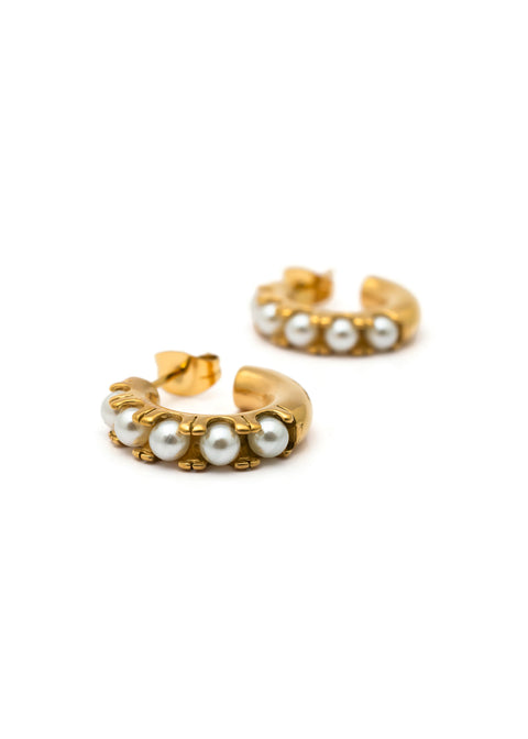 Classic Pearl Hoop